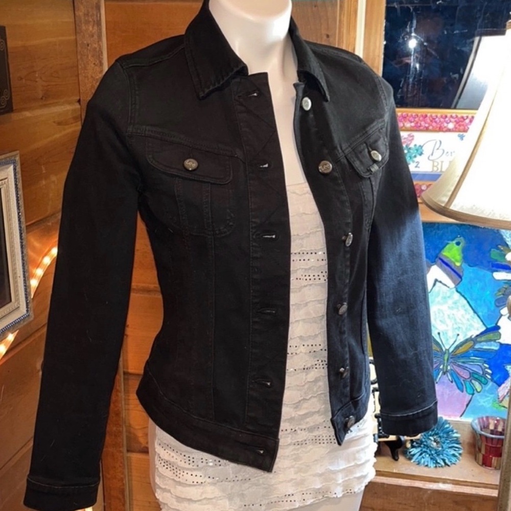 Classic Black Color Denim Jacket